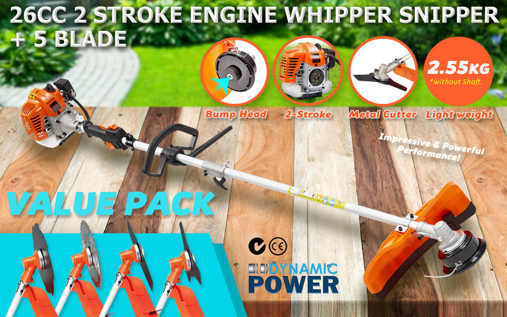Starter Lawn Kit — Mower, Whipper Snipper & Trimmer Line Bundle